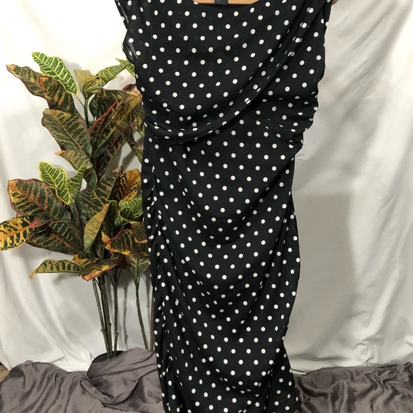 Anne Taylor polka dot dress size 10p - Picture 4 of 11